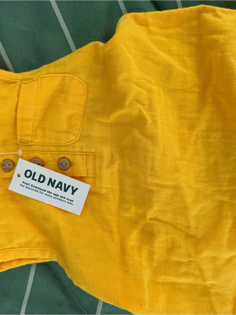 Old Navy Yellow Kids Matching Shorts Set